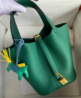 에르메스 피코탄 락22 베르트베르티고 금장 소가죽